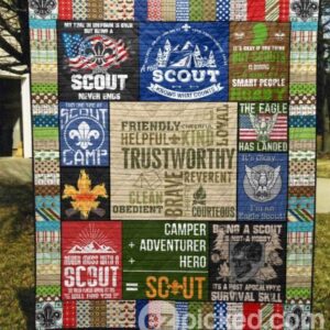 A Real Scout Knows What Counts Quilt Blanket Aa22  Quilt